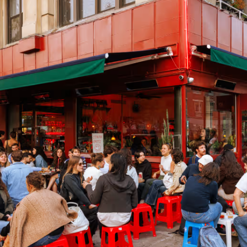 Couple singles mixer at Time Again