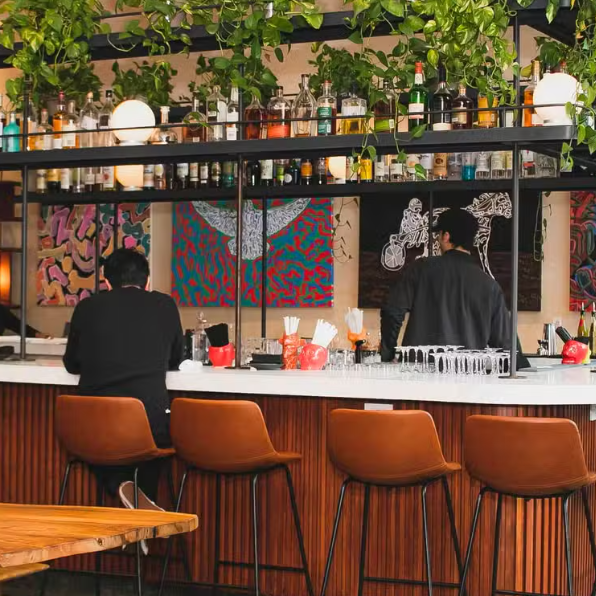 Couple singles mixer at Lobby Bar and Garden